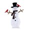 Lighted Christmas Snowman Decoration with 70 LED Lights Indoor Outdoor Holiday Decor